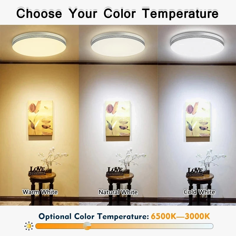 plafonnier rond ultra-mince led moderne pour éclairage intérieur