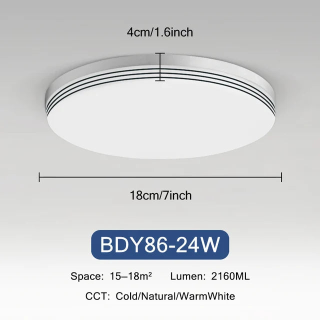 plafonnier rond ultra-mince led moderne pour éclairage intérieur