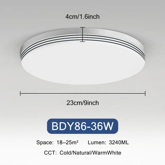 plafonnier rond ultra-mince led moderne pour éclairage intérieur
