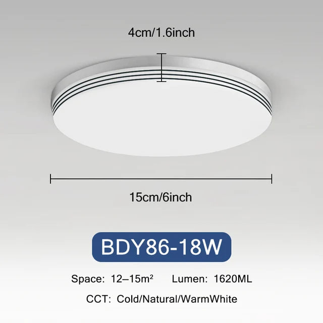 plafonnier rond ultra-mince led moderne pour éclairage intérieur