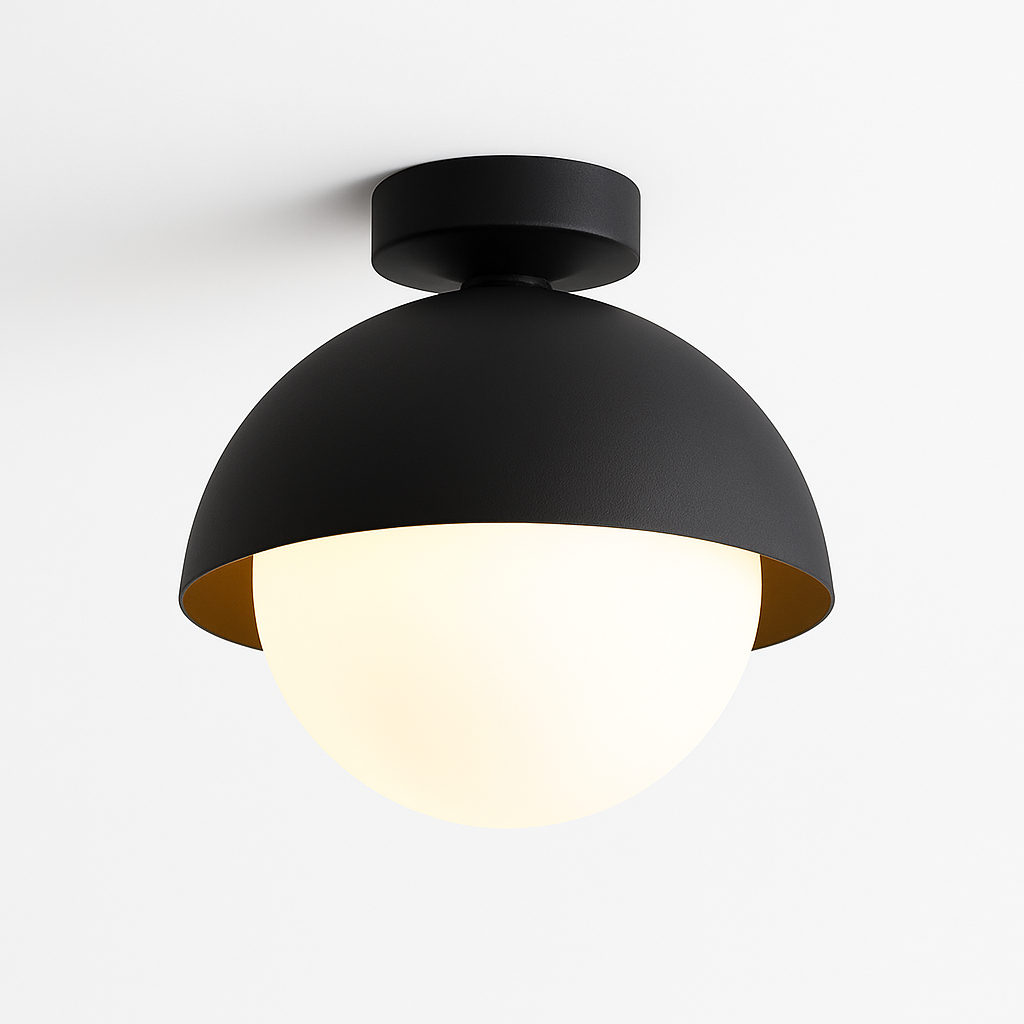 plafonnier semi-encastré led design moderne luminaire décoratif d'intérieur