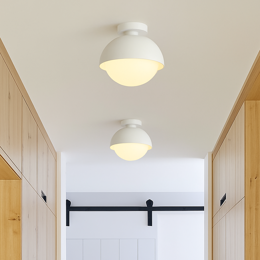 plafonnier semi-encastré led design moderne luminaire décoratif d'intérieur