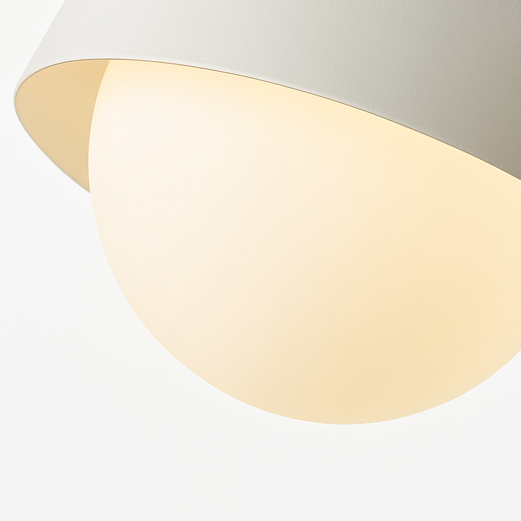 plafonnier semi-encastré led design moderne luminaire décoratif d'intérieur