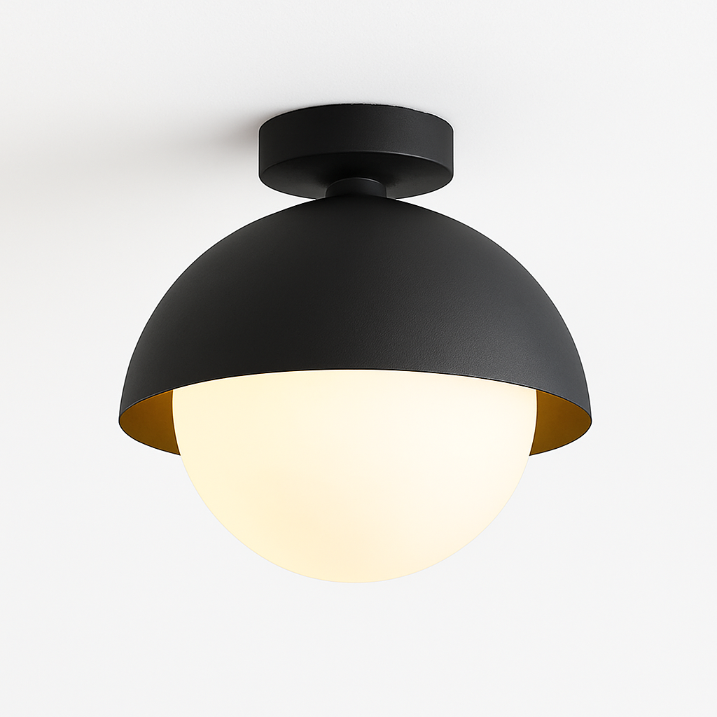 plafonnier semi-encastré led design moderne luminaire décoratif d'intérieur