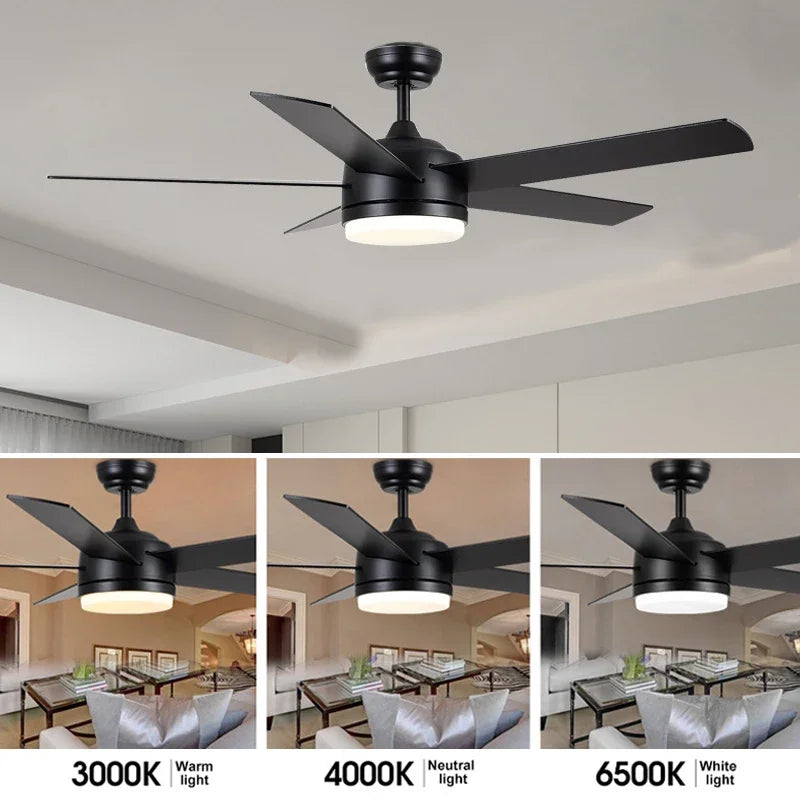 plafonnier silencieux avec télécommande trois pales pour ventilation optimale