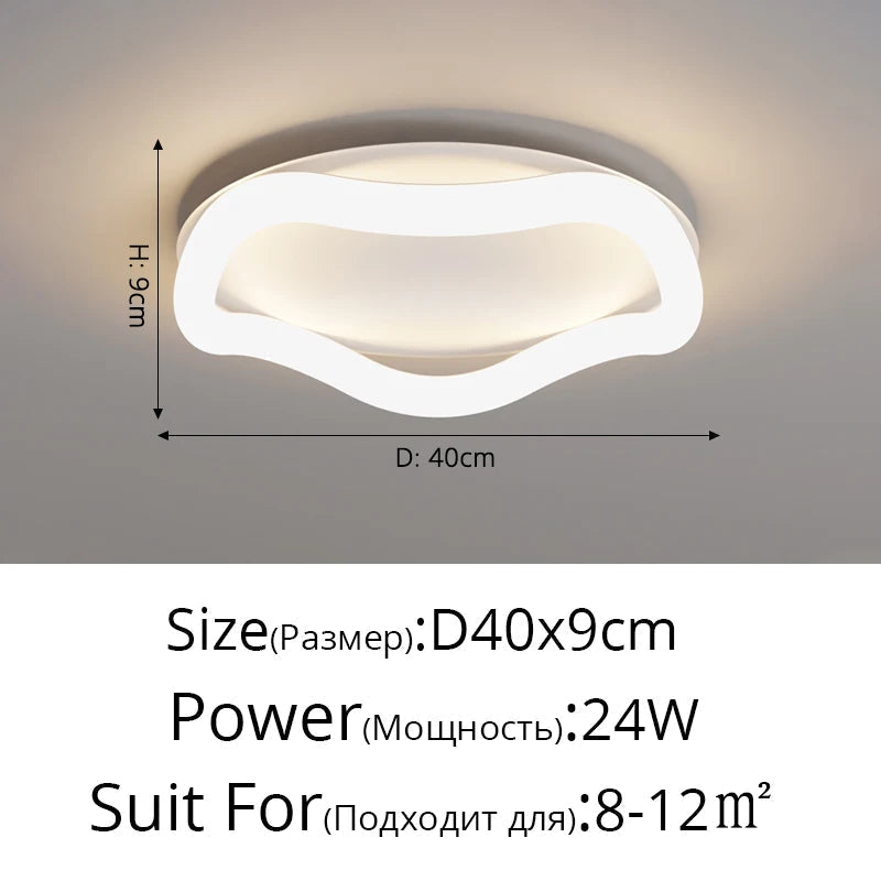 plafonnier simple avec télécommande et intensité réglable pour intérieur