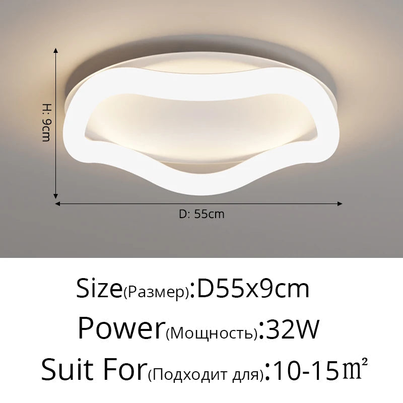 plafonnier simple avec télécommande et intensité réglable pour intérieur