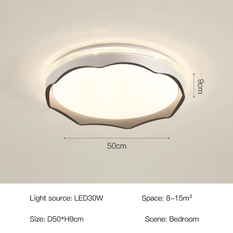 plafonnier simple en forme de vague pour décoration intérieure