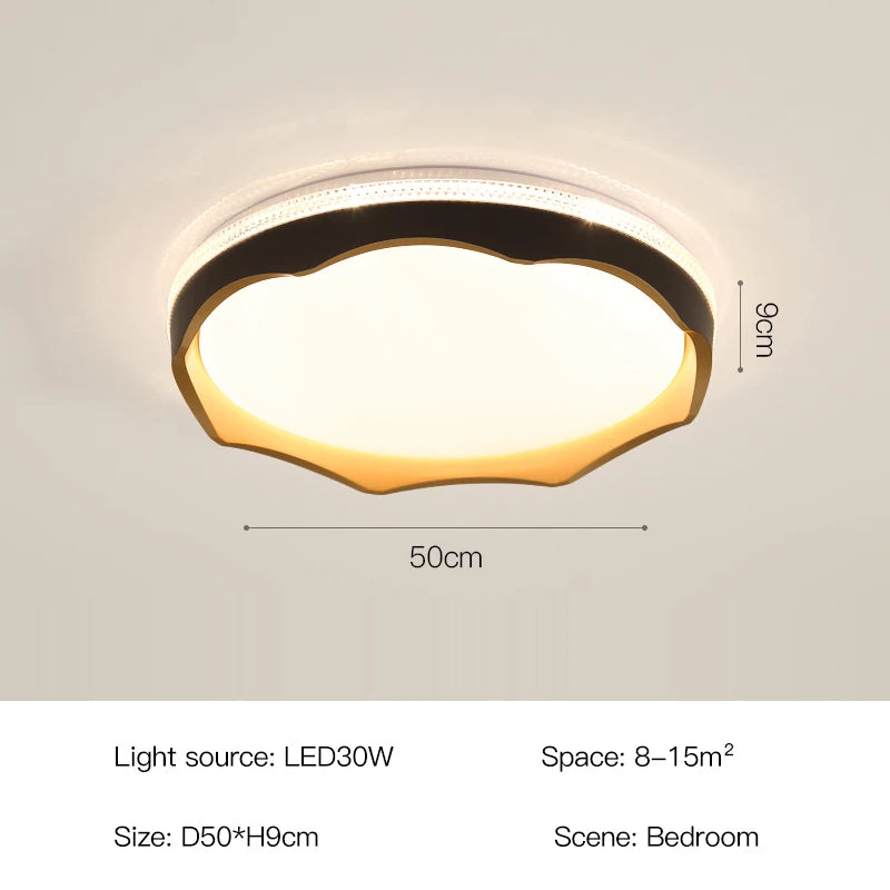 plafonnier simple en forme de vague pour décoration intérieure
