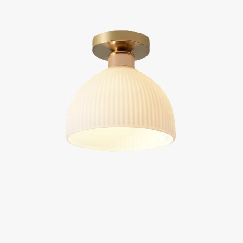 Plafonnier simple moderne blanc