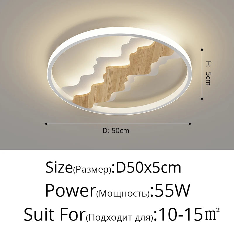 plafonnier style bois moderne minimaliste pour toute la maison