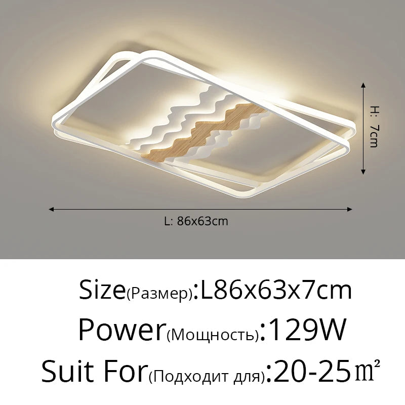 plafonnier style bois moderne minimaliste pour toute la maison