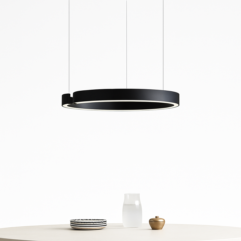 Plafonnier suspension lumière lustres pour salle à manger LED chambre salon nordique décor à la maison moderne lampes à anneau rond
