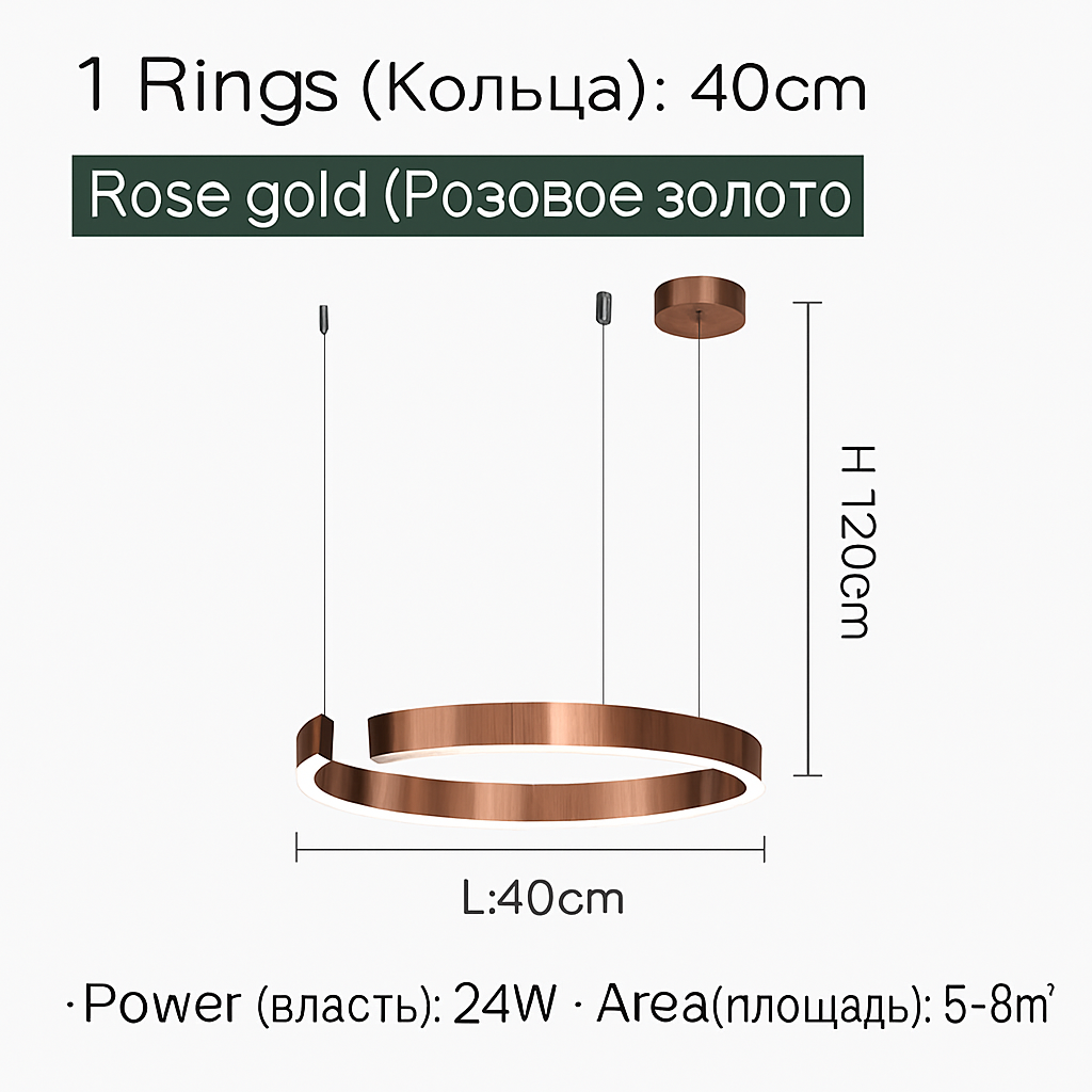 Plafonnier suspension lumière lustres pour salle à manger LED chambre salon nordique décor à la maison moderne lampes à anneau rond
