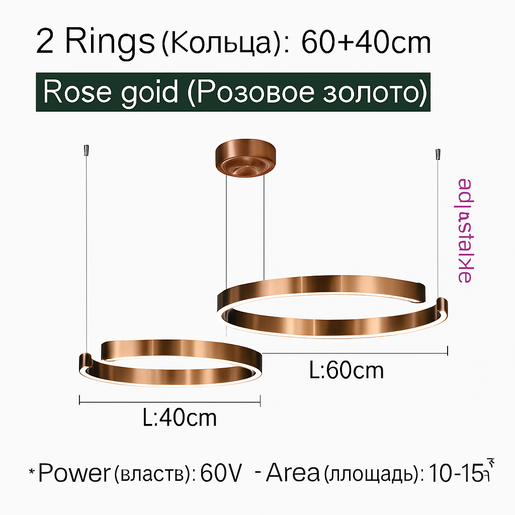 Plafonnier suspension lumière lustres pour salle à manger LED chambre salon nordique décor à la maison moderne lampes à anneau rond