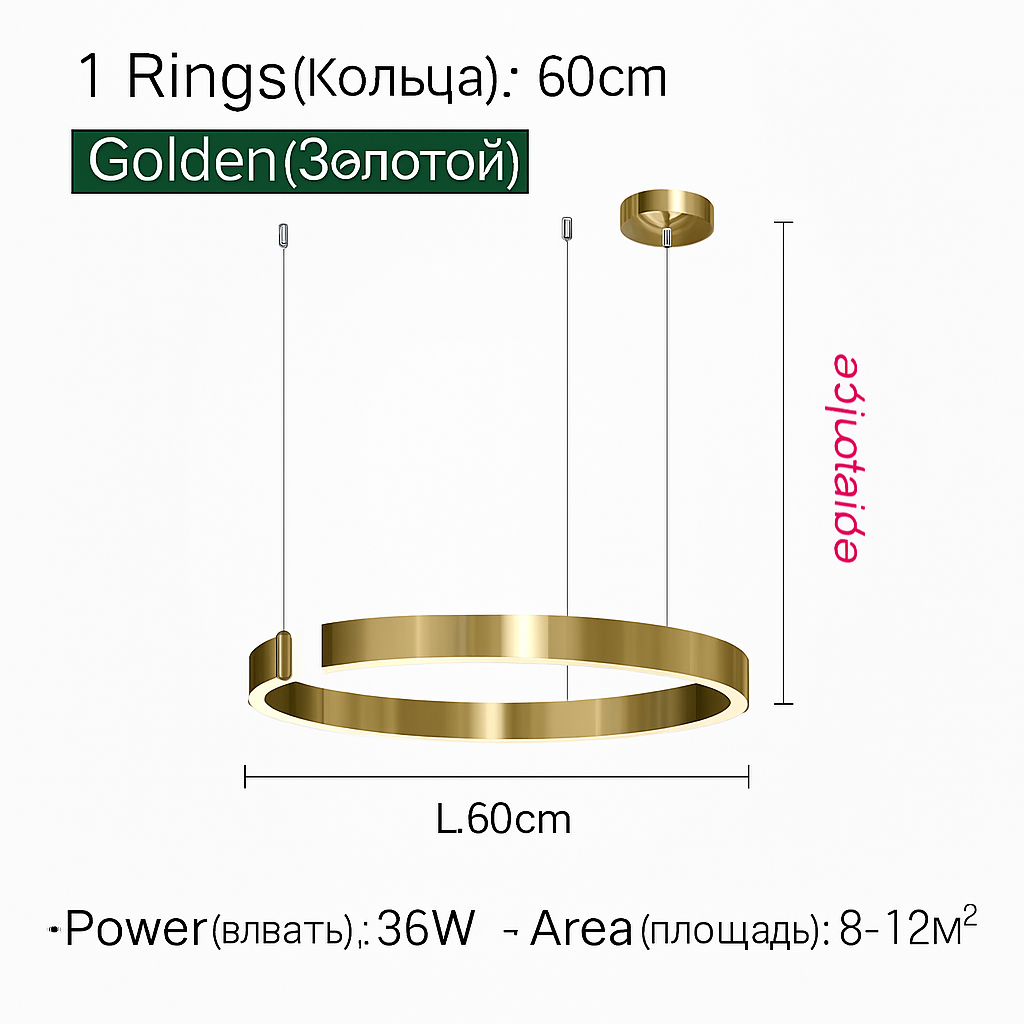 Plafonnier suspension lumière lustres pour salle à manger LED chambre salon nordique décor à la maison moderne lampes à anneau rond