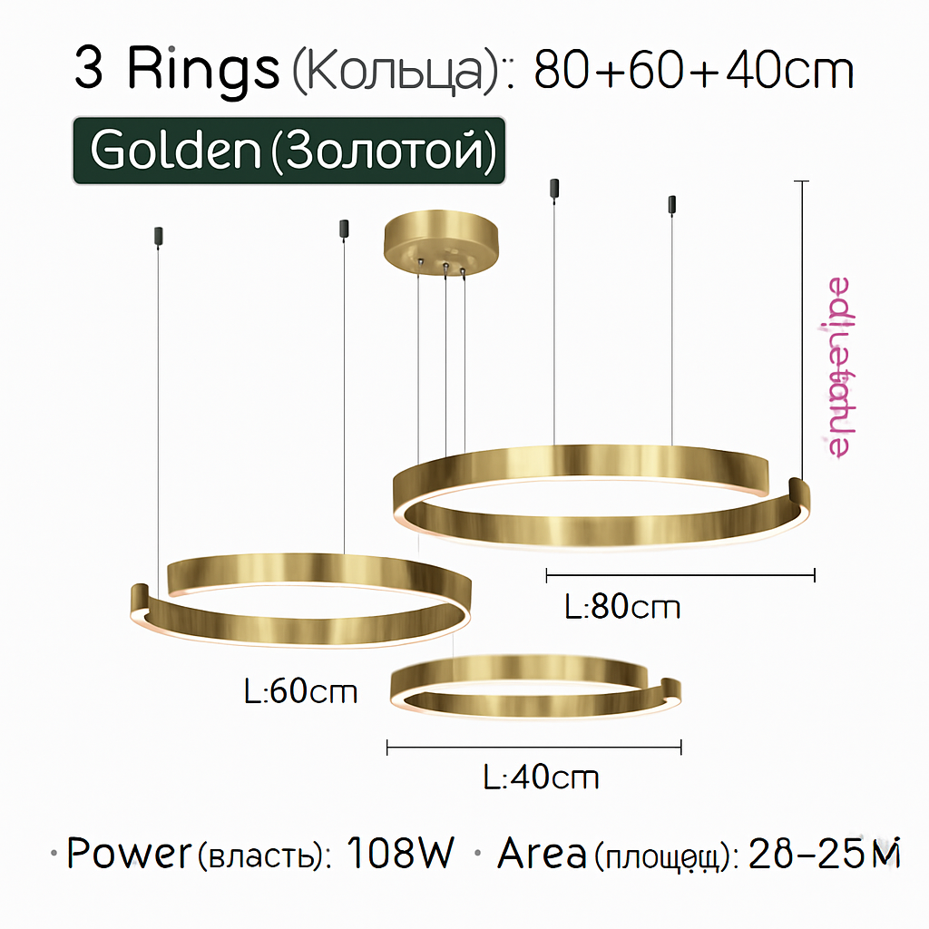 Plafonnier suspension lumière lustres pour salle à manger LED chambre salon nordique décor à la maison moderne lampes à anneau rond