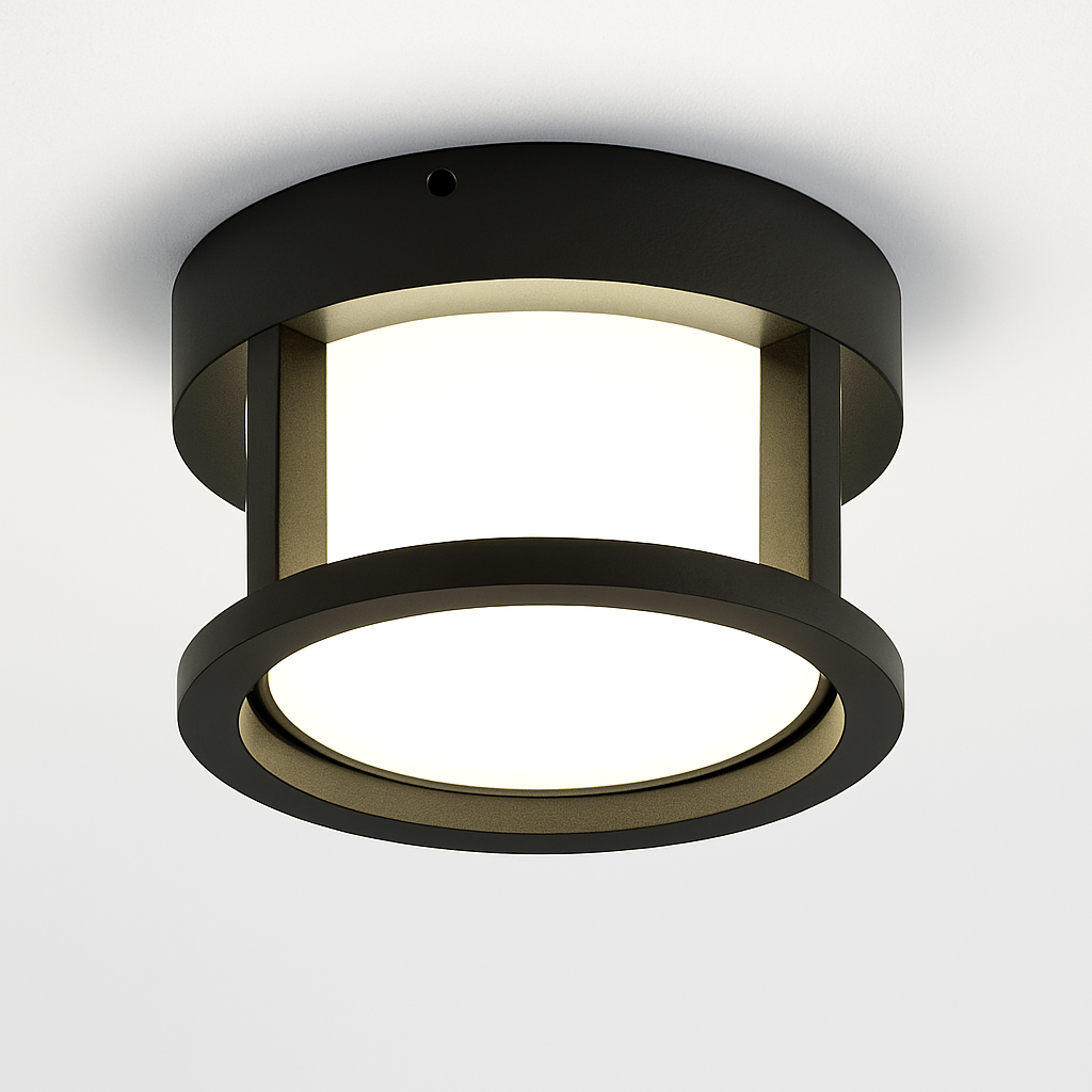 plafonnier étanche rond carré pour extérieur et jardin