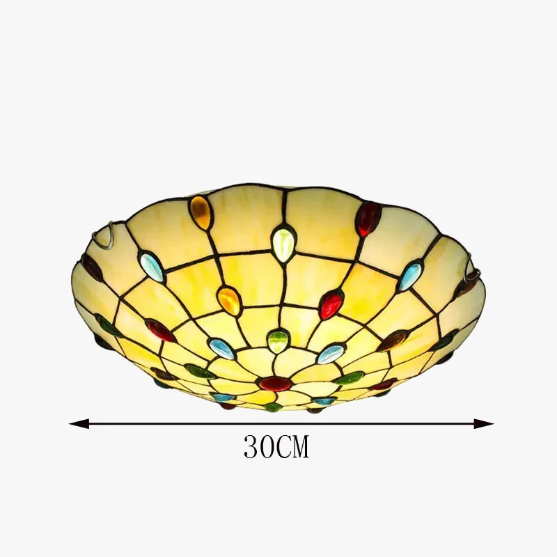 plafonnier tiffany nordique style bohème pour décoration intérieure