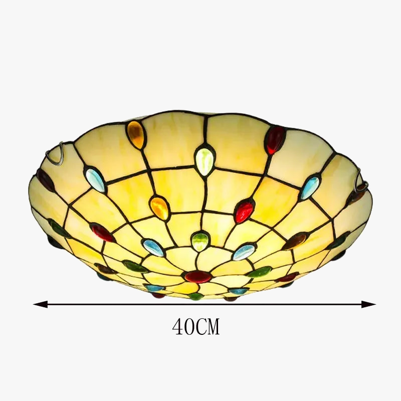 plafonnier tiffany nordique style bohème pour décoration intérieure