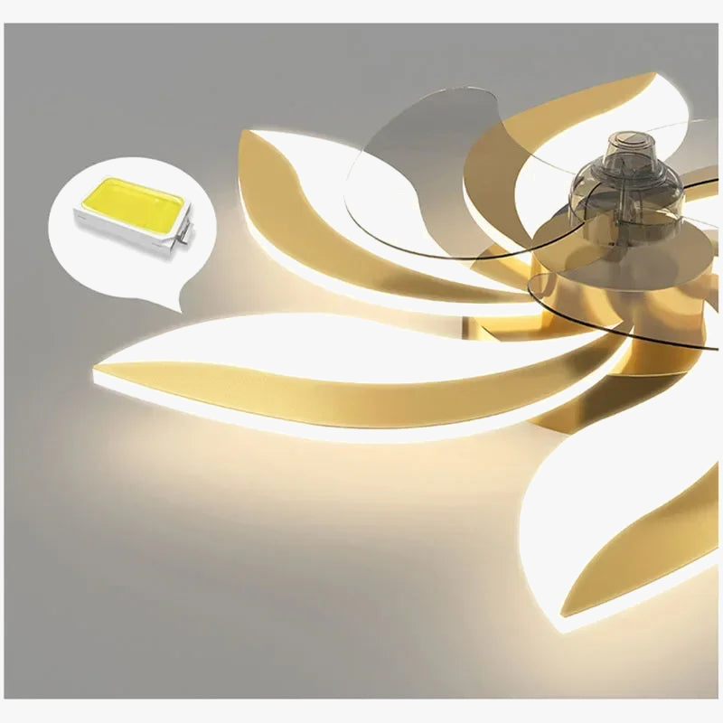 plafonnier ventilateur avec lumière et télécommande pour intérieur
