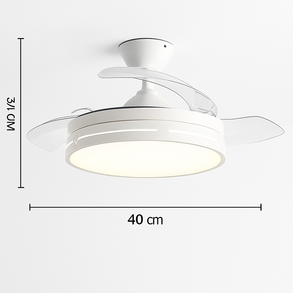 plafonnier ventilateur avec lumière pour restaurant et espace intérieur