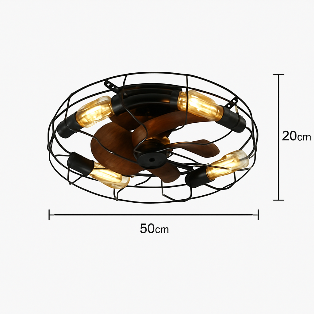 plafonnier ventilateur de plafond avec lumières et télécommande