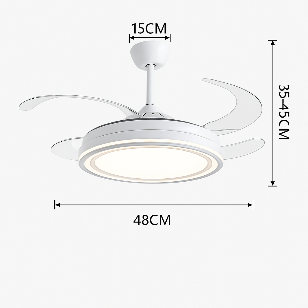 plafonnier ventilateur de plafond lumineux et silencieux