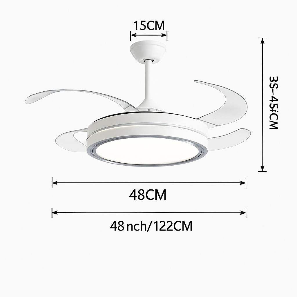 plafonnier ventilateur de plafond lumineux et silencieux