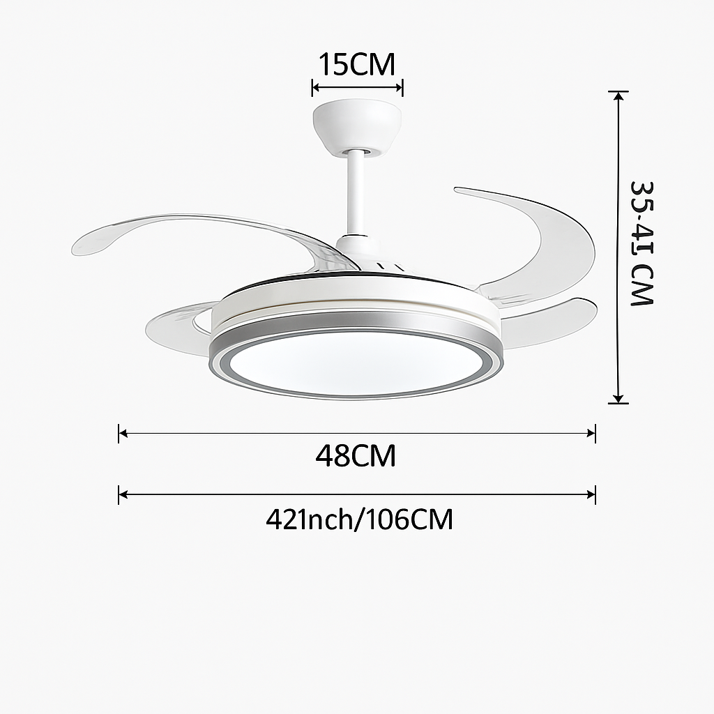 plafonnier ventilateur de plafond lumineux et silencieux