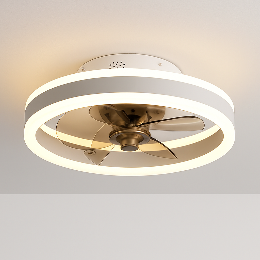 plafonnier ventilateur de plafond lumineux télécommandé dimmable décoratif