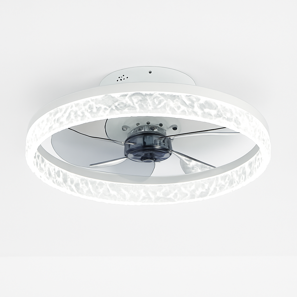 plafonnier ventilateur de plafond lumineux télécommandé dimmable décoratif