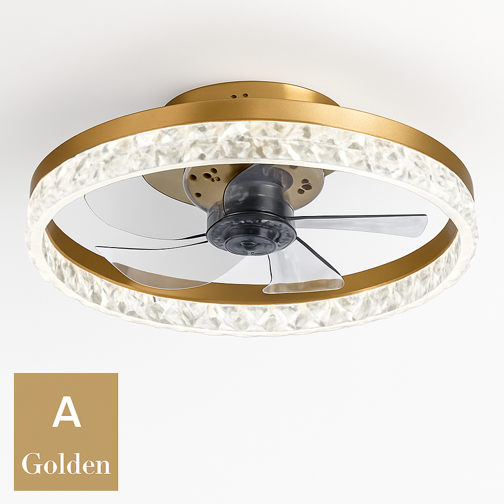 plafonnier ventilateur de plafond lumineux télécommandé dimmable décoratif