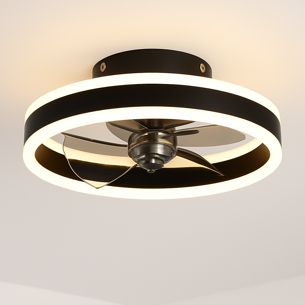 plafonnier ventilateur de plafond lumineux télécommandé dimmable décoratif