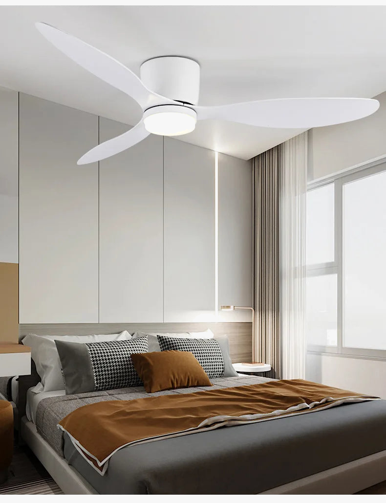 plafonnier ventilateur intelligent style nordique pour intérieur moderne