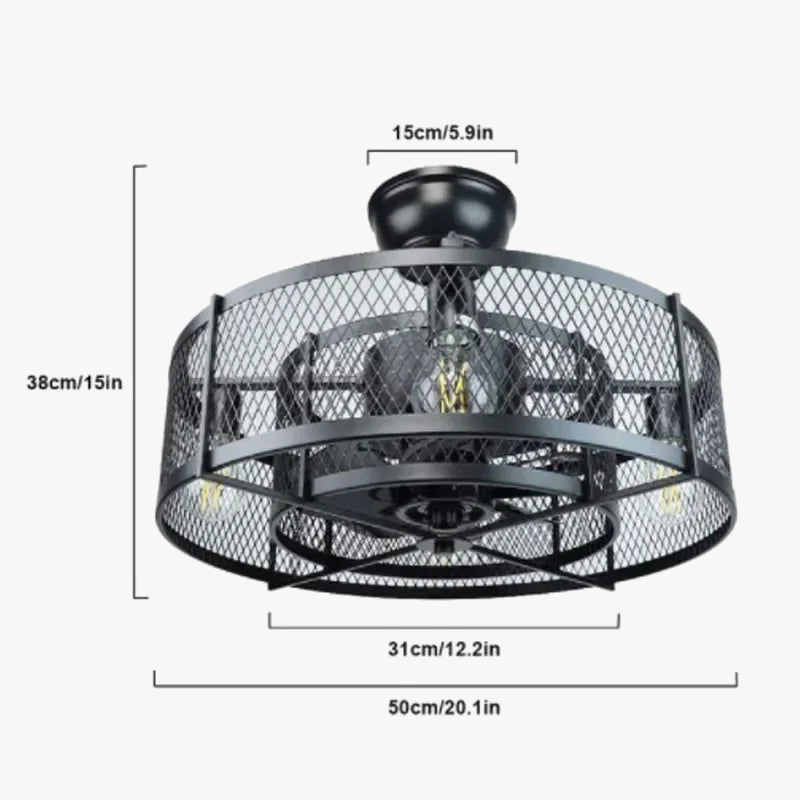 plafonnier ventilateur led télécommande trois couleurs fréquence variable