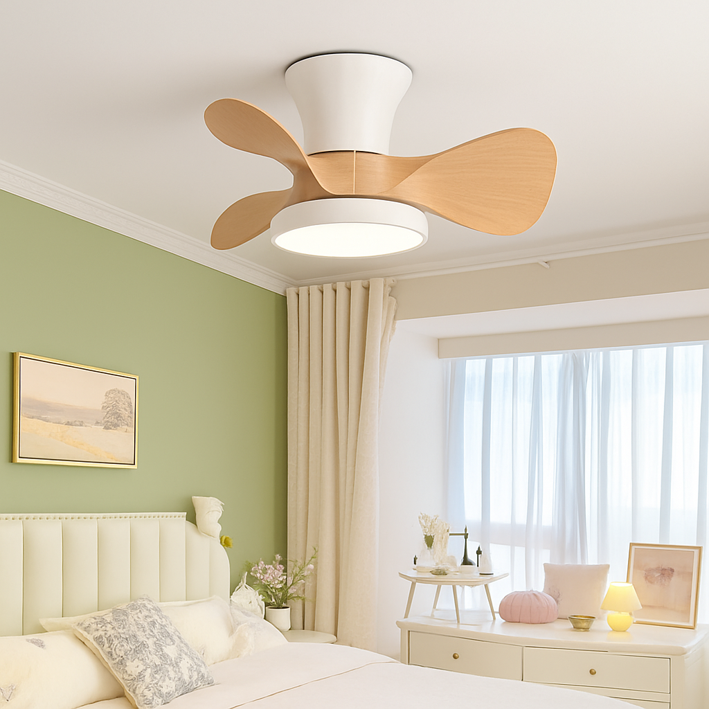 plafonnier ventilateur lumineux télécommandé pour chambre d'enfants