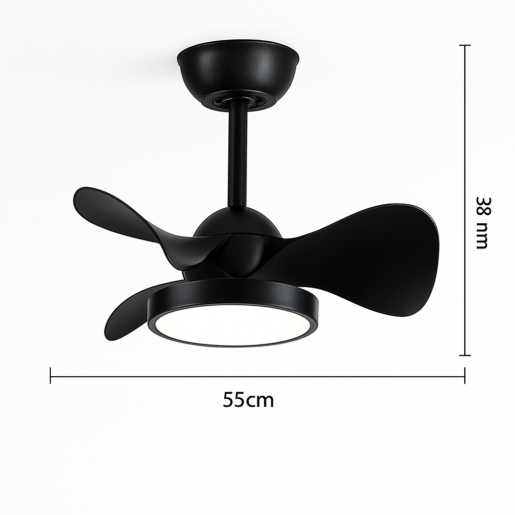 plafonnier ventilateur lumineux télécommandé pour chambre d'enfants