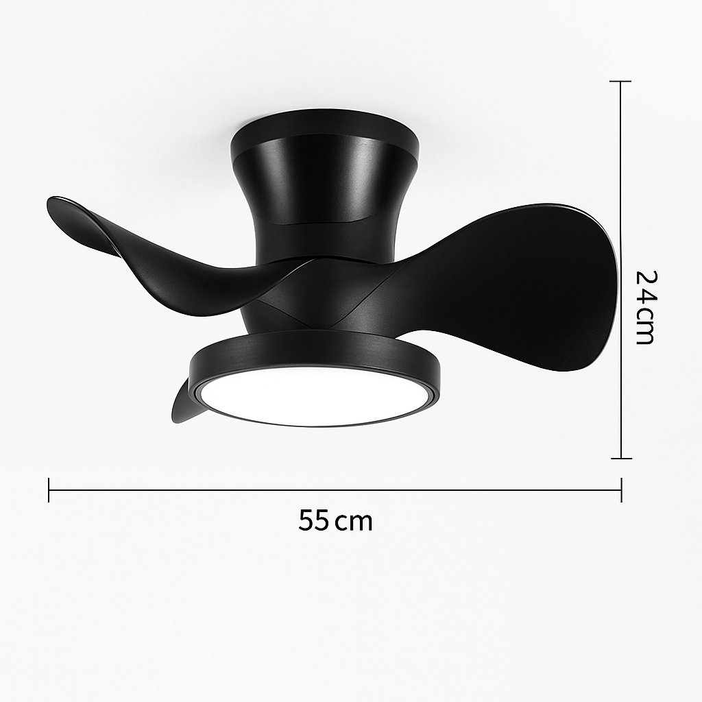 plafonnier ventilateur lumineux télécommandé pour chambre d'enfants