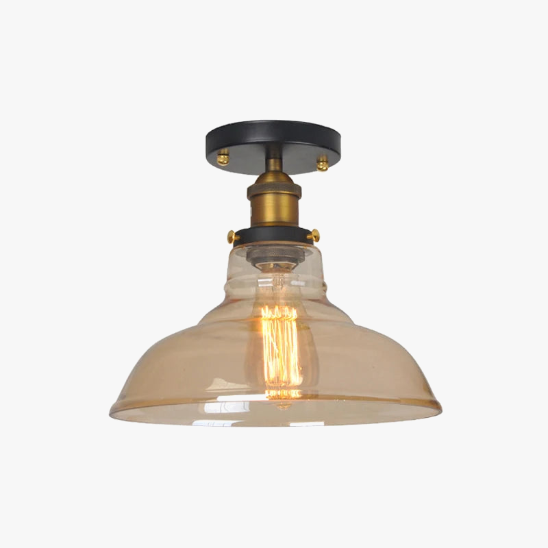 plafonnier vintage en verre pour éclairage intérieur moderne