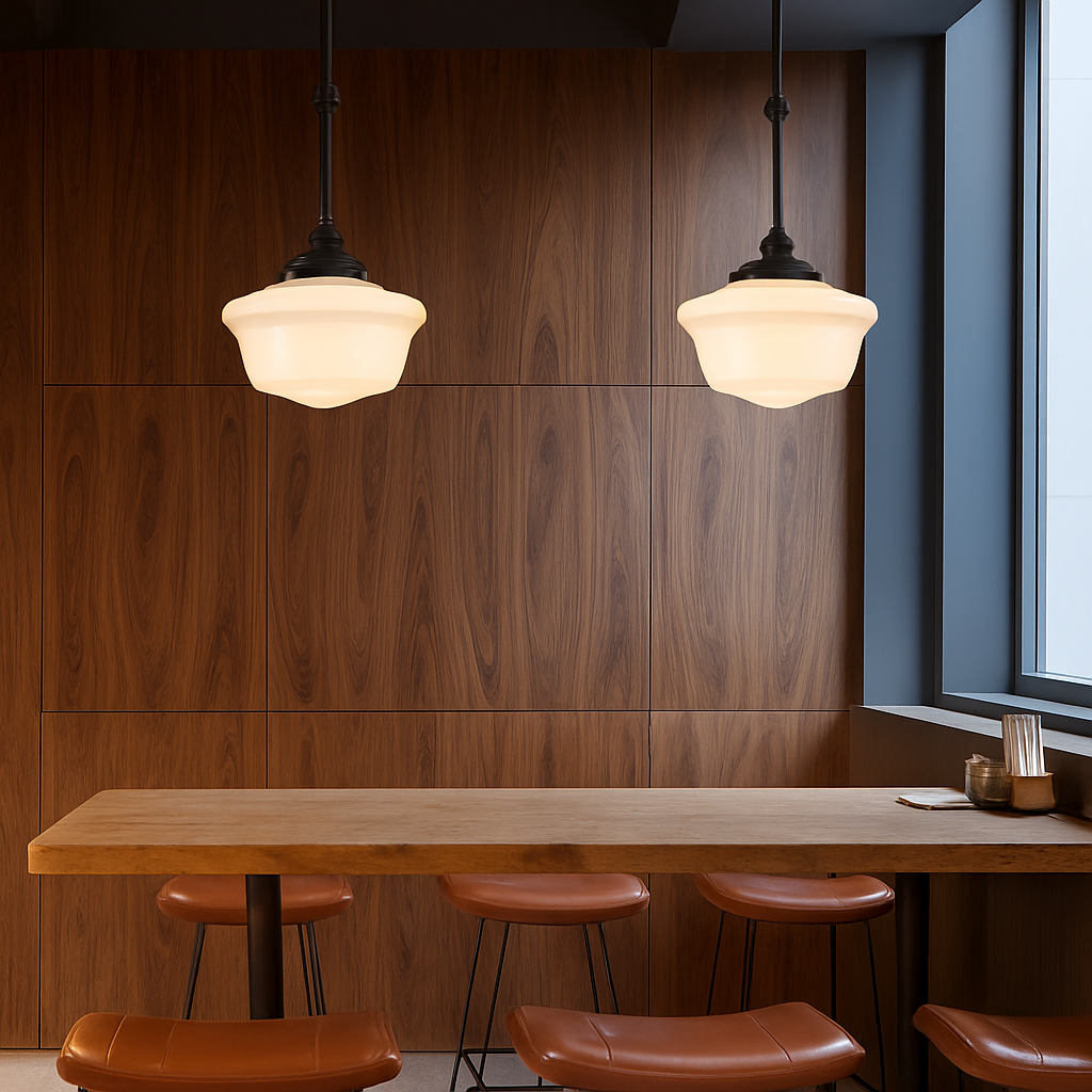 plafonnier vintage en verre suspension style industriel nordique