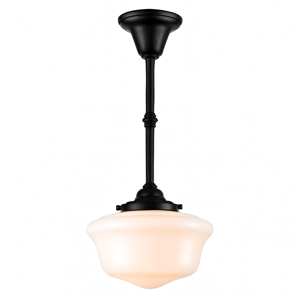 plafonnier vintage en verre suspension style industriel nordique