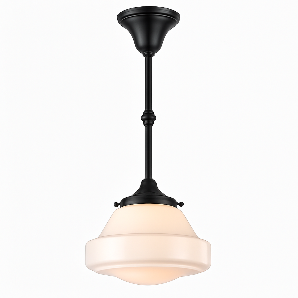 plafonnier vintage en verre suspension style industriel nordique
