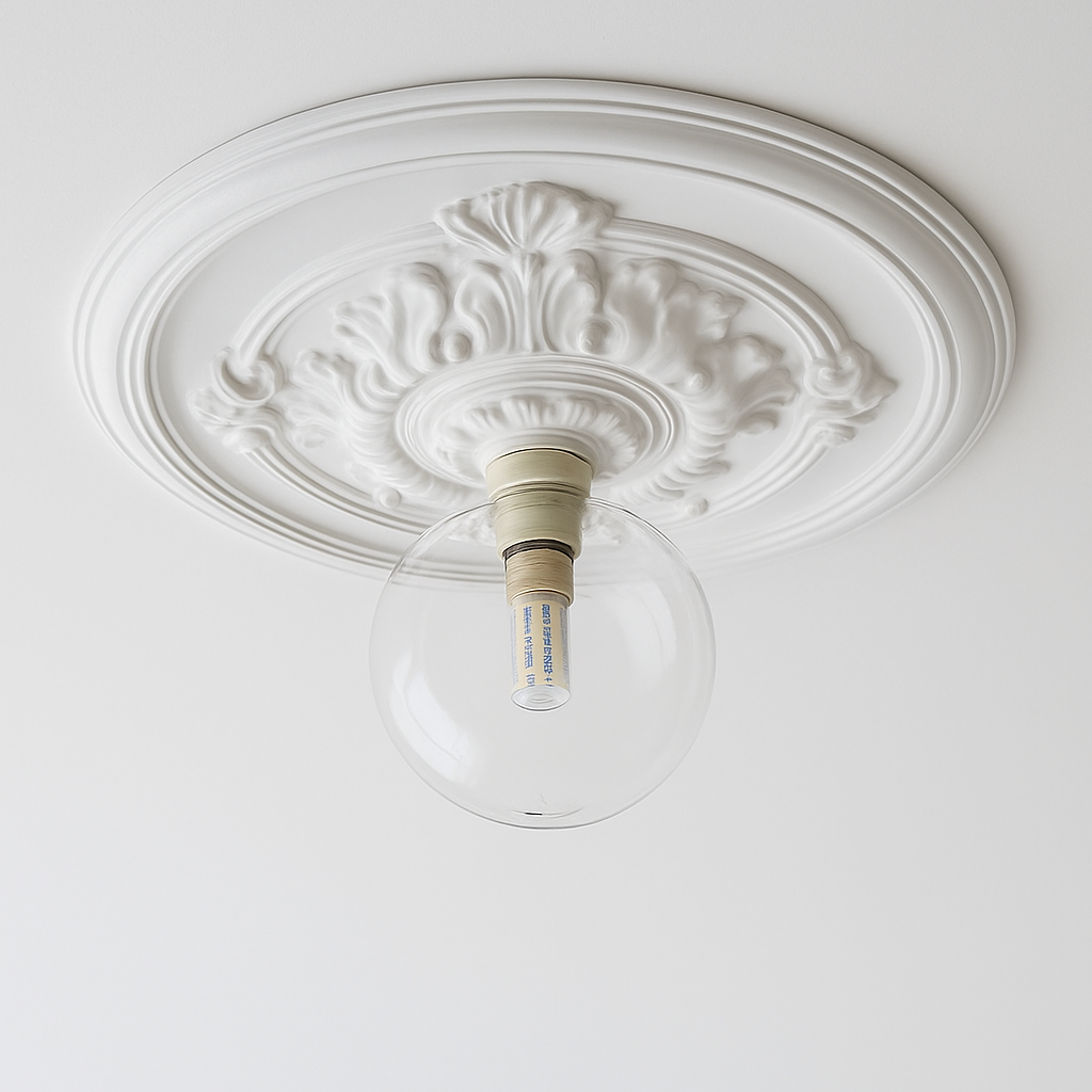 plafonnier vintage français simple moderne avec éclairage sculpté