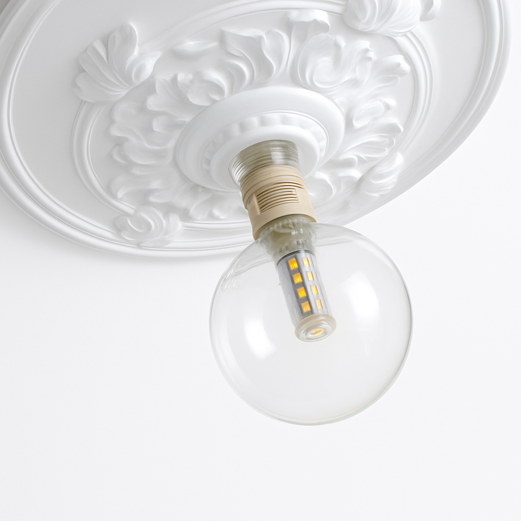 plafonnier vintage français simple moderne avec éclairage sculpté