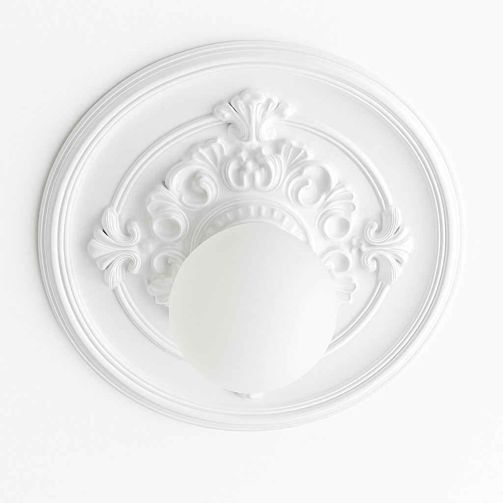plafonnier vintage français simple moderne avec éclairage sculpté