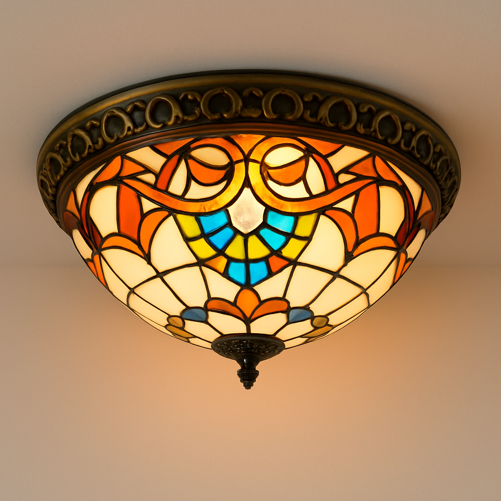 plafonnier vintage style art déco pour éclairage intérieur