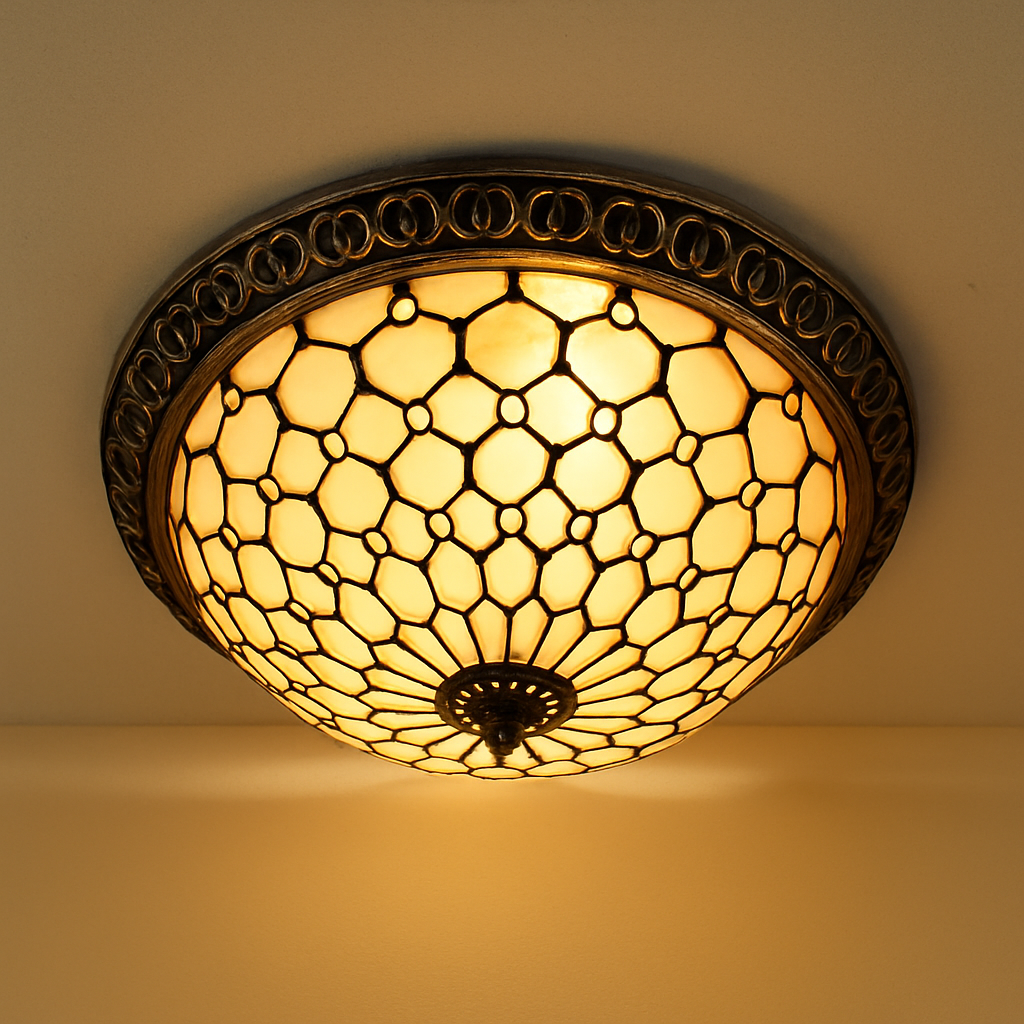 plafonnier vintage style art déco pour éclairage intérieur
