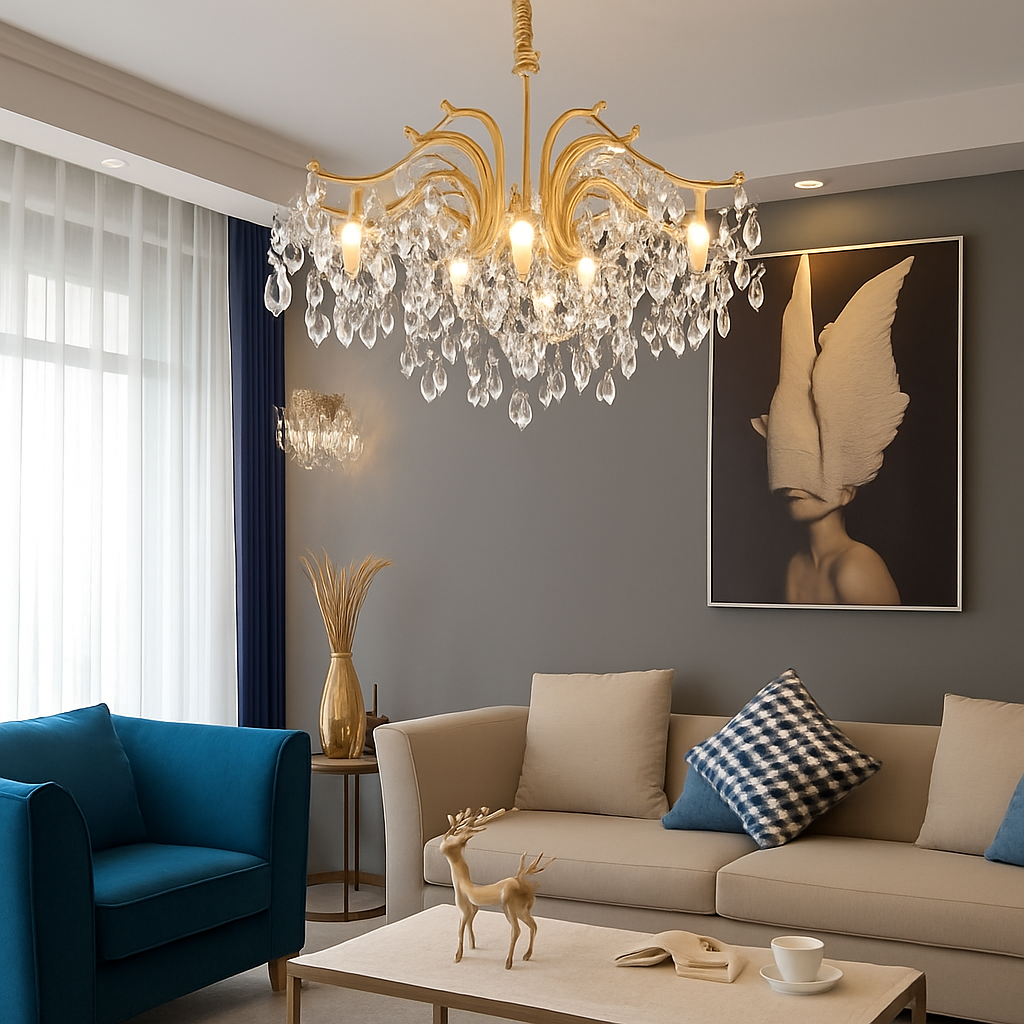 plafonnier winfordo américain simple en cristal 	 	 wf-xd005