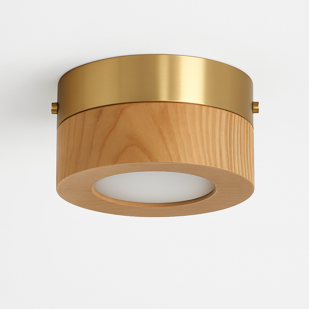 plafonniers en noyer et frêne avec led pour éclairage intérieur